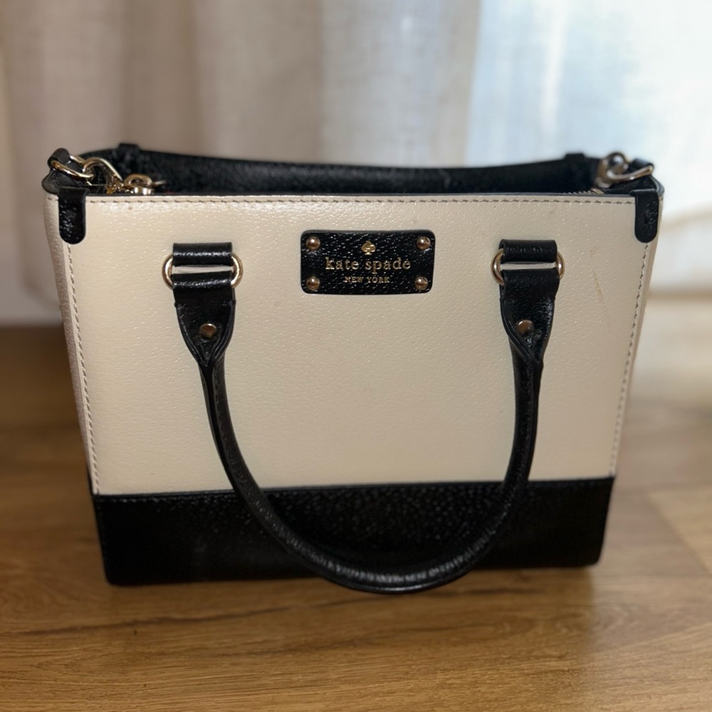 Kate Spade Structured Bag - Black & Cream
